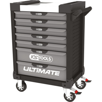 Servante Ultimate Noire Et Grise, 7 Tiroirs