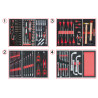 Servante Ultimate Grise Et Noire 5 Tiroirs Équipée De 173 Outils