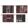 Servante Ultimate Grise Et Noire 5 Tiroirs Équipée De 263 Outils
