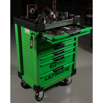 Servante Ultimate Verte, 7 Tiroirs