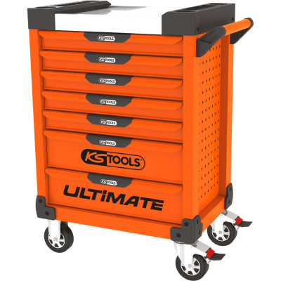 Servante Ultimate 7 Tiroirs Orange Équipée De 45 Outils Isolés