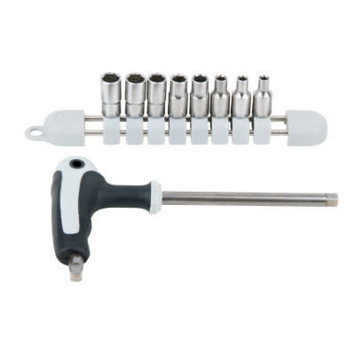 Jeu De Douilles Inox 1/4'', 9 Pcs