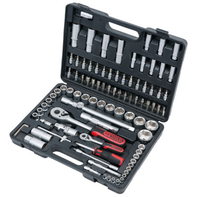 Coffret De Douilles F6 1/4'' - 1/2'' - Chromemat - 94 Pcs