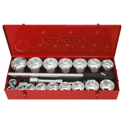 Coffret De Douilles Et Accessoires 1'', 22 Pièces