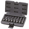 Jeu de 8 douilles tournevis à chocs longues 6 pans 1/2'', 5-6-8-10-12-14-17-19 mm