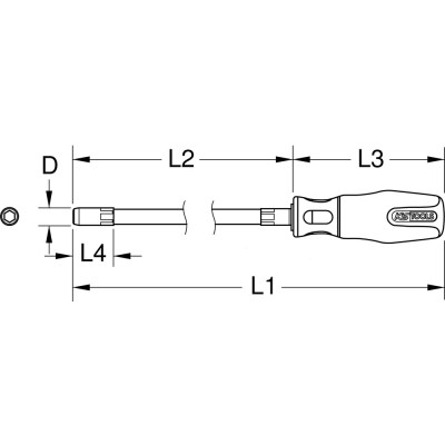 Tournevis Ergotorque® Flexible, L.500 mm - 5 mm