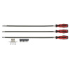 Jeu De 3 Tournevis Flexibles Ergotorque® L.500 mm, Et Accessoires, 16 Piècs