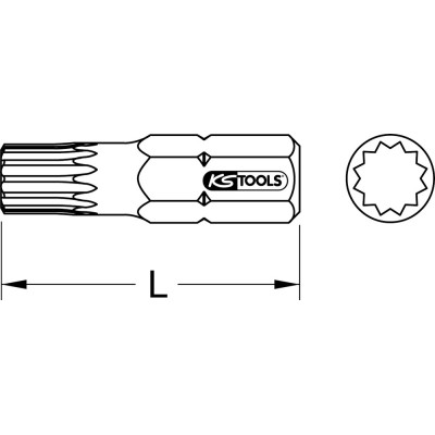 Embout Pour Tournevis À Frapper Xzn®, M5