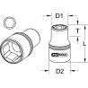 Douille 6 Pans - 1'',2''