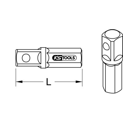 Adaptateur Pour Visseuse, 1/4''