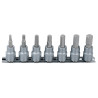 Rail De 7 Douilles Tournevis 6 Pans Ultimate 1/4'', 2,5 - 8 mm