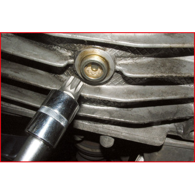 Douille Tournevis 1/2'' Xzn Percé M16, L.55Mm