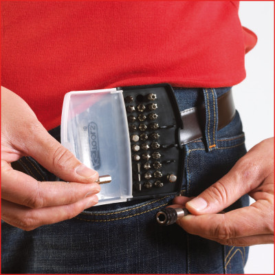 Mini Coffret D'Embouts De Vissage Et Porte-Embouts 1/4'', 32 Pcs