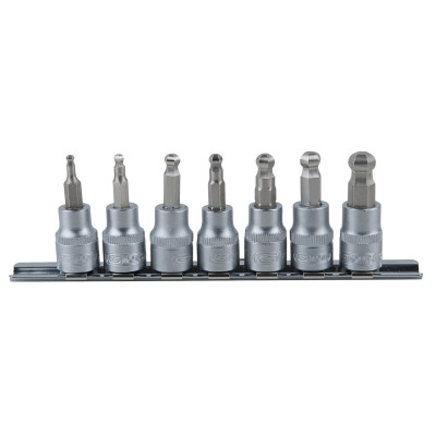 Rail De 7 Douilles Tournevis 3/8'' 6 Pans Sphérique Ultimate, 3 À 10 mm