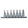 Rail De 7 Douilles Tournevis 3/8'' 6 Pans Sphérique Ultimate, 3 À 10 mm