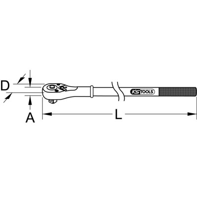 Cliquet 24 Dents - 3/4'' - L. 1M