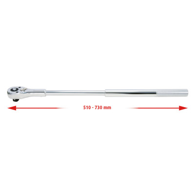Cliquet Téléscopique 3/4'' - 24 Dents - L.510 À 730 mm