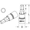 Douille Tournevis 6 Pans Ultimate 1/2'', L.55 mm - 13 mm