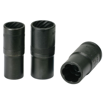 Jeu De 3 Douilles À Chocs 1/2'' Pour Écrous Abîmés, 17-19-21 mm
