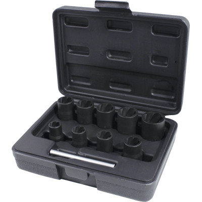 Coffret De Douilles À Chocs Pour Écrous Abimés 3/8'', 10 À 19 mm, 10 Pcs