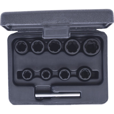 Coffret De Douilles À Chocs Pour Écrous Abimés 3/8'', 10 À 19 mm, 10 Pcs