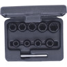 Coffret De Douilles À Chocs Pour Écrous Abimés 3/8'', 10 À 19 mm, 10 Pcs