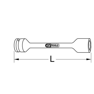Douille Spéciale Écrous Abîmés 1/2'', 22 mm
