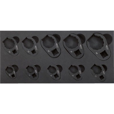 Coffret De 10 Douilles À Tuyauter 3/8'' - 1/2'' - 3/4'', 19-46 mm