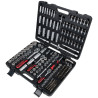 Coffret De Douilles Et Accessoires 1/4 + 3/8 + 1/2, 195 Pcs
