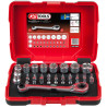 Coffret De Douilles Traversantes De 5 À 14Mm Et Embouts De Vissage 1/4, 31 Pcs