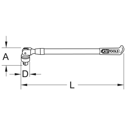 Cliquet Téléscopique 3/4'' 24 Dents, 610 mm (24'') À 915 mm (36'')