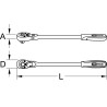 Cliquet 72 Dents Extra-Long Inclinable Ultimate® 1/2''