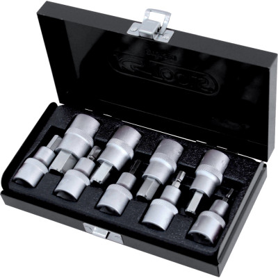 Coffret De 9 Douilles Tournevis 6 Pans 1/2'', 4 À 17 mm