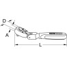 Cliquet Articulé 72 Dents Ultimate® 1/4'', 140 mm