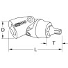 Douille Tournevis Articulée Ultimate® Torx® 1/4'', T30
