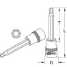 Douille Tournevis 6 Pans À Tête Sphérique Ultimate® 1/2'', L.110 mm - 7 mm