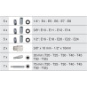 Coffret de douilles et douilles tournevis TORX®, 1/4'' - 3/8'' - 1/2'', 30 pièces