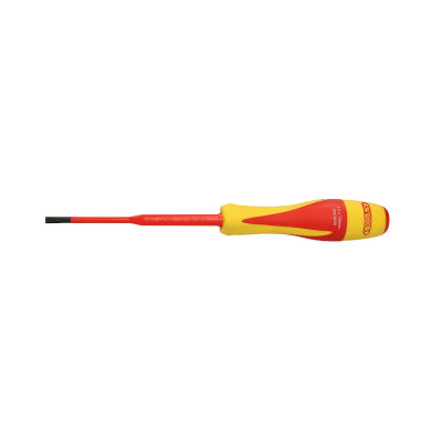 Tournevis Fente Bi-Matière Isolé 1000V - 3,5 X 100Mm Pour Borniers Électriques