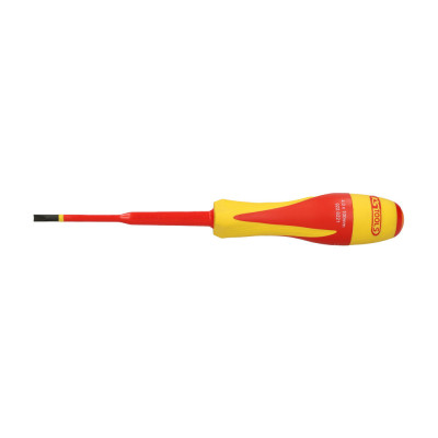 Tournevis Fente Bi-Matière Isolé 1000V - 4,0 X 100Mm Pour Borniers Électriques