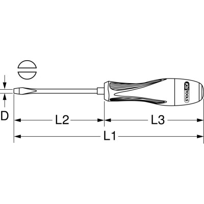 Tournevis Ultimate Fente, 6,5 mm - L.125 mm