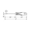 Tournevis Fente Bi-Matière Isolé 1000V, 3,5X100 mm
