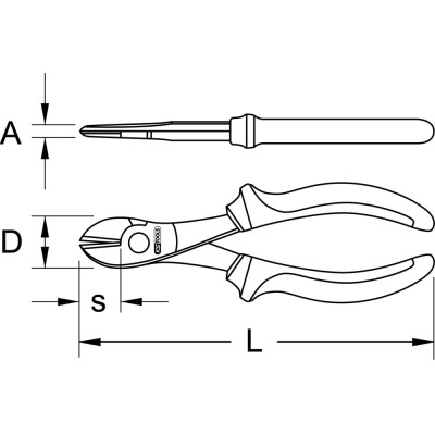 Pince Coupante Diagonale Grande Capacité Berylliumplus 190Mm