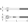 Cliquet Berylliumplus 45 Dents, 1/2'', 250Mm