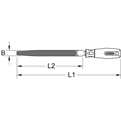 Lime Demi-Ronde Berylliumplus Douce 250Mm
