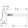 Hachette De Pompier Bronzeplus Manche Tri-Matière, 400Mm