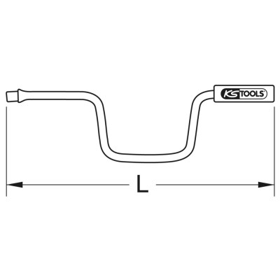 Manivelle Bronzeplus 1/2'', 410Mm