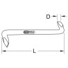 Tournevis Fente Contre Coudés Bronzeplus 130Mm