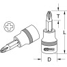 Douille Tournevis 1/2'' Phillips Bronzeplus Ph4, L.60 mm
