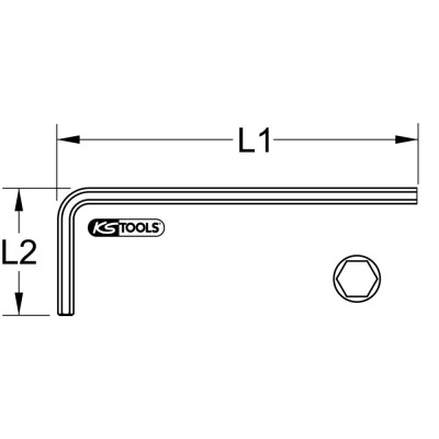 Clé Mâle 6 Pans Bronzeplus 1.1/8'', 230Mm