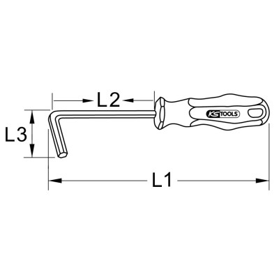 Tournevis Coudé Bronzeplus 5Mm, 80Mm